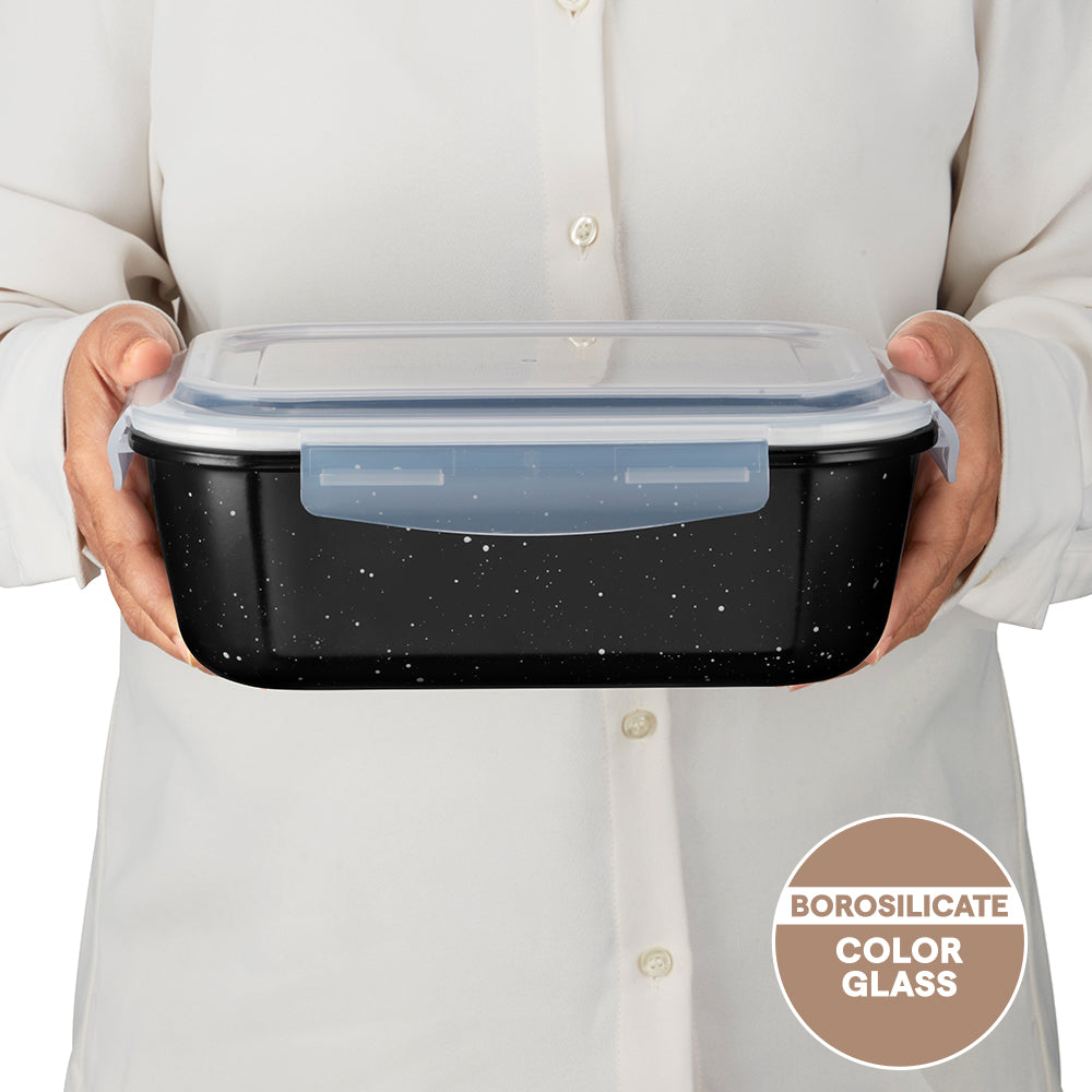 Colors Pebble Black Rectangle Klip N Store 2L