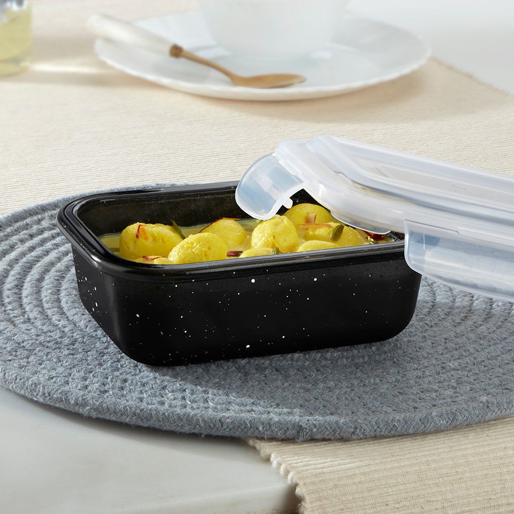 Colors Pebble Black Rectangle Klip N Store