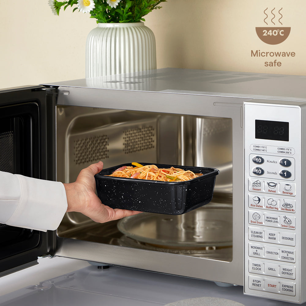 Colors Pebble Black Rectangle Klip N Store 370 ml