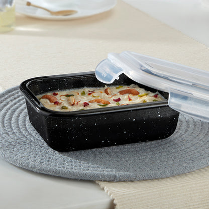 Colors Pebble Black Rectangle Klip N Store 640 ml