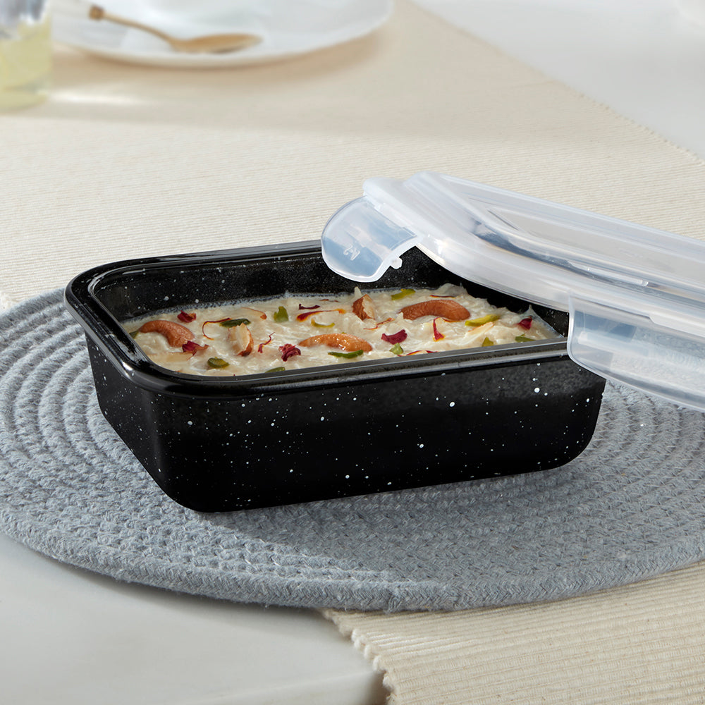 Colors Pebble Black Rectangle Klip N Store