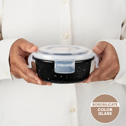 Colors Pebble Black Round Klip N Store 400 ml