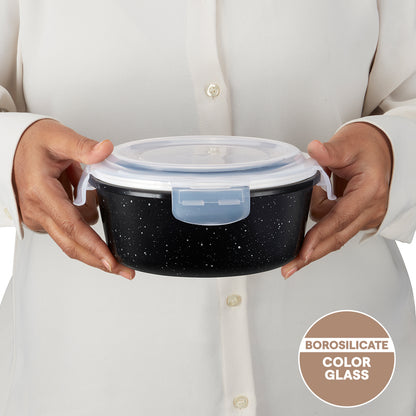 Colors Pebble Black Round Klip N Store