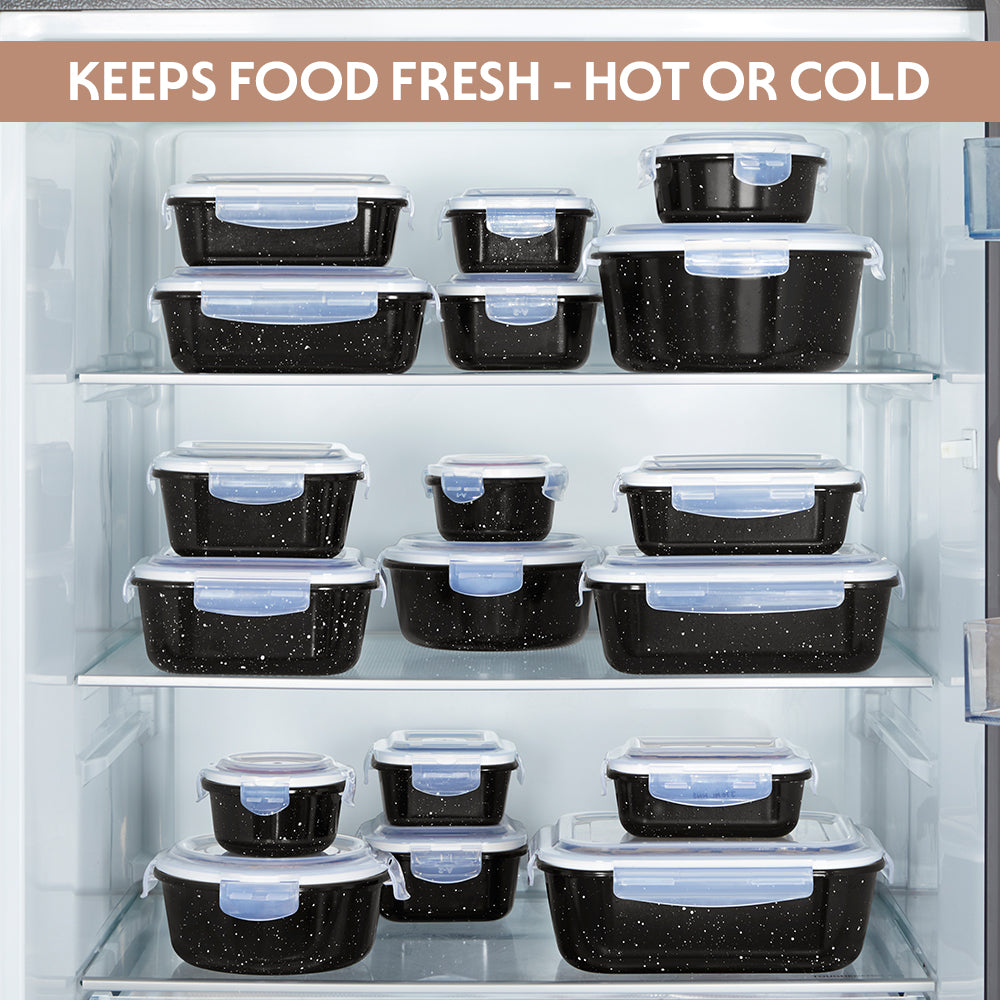 Colors Pebble Black Round Klip N Store