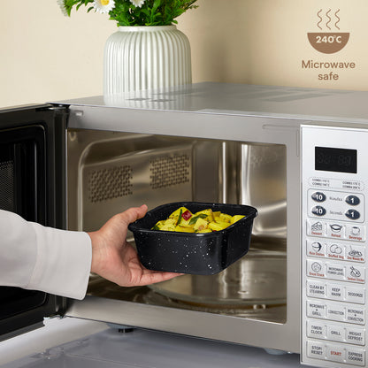 Colors Pebble Black Square Klip N Store