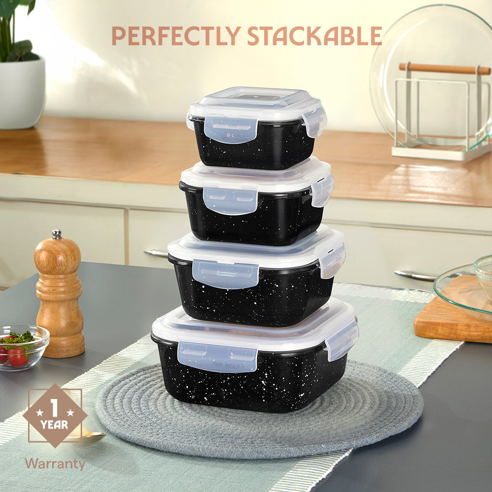 Colors Pebble Black Square Klip N Store