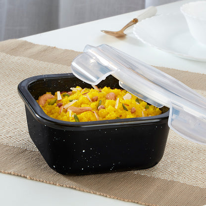 Colors Pebble Black Square Klip N Store