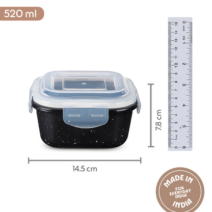 Colors Pebble Black Square Klip N Store