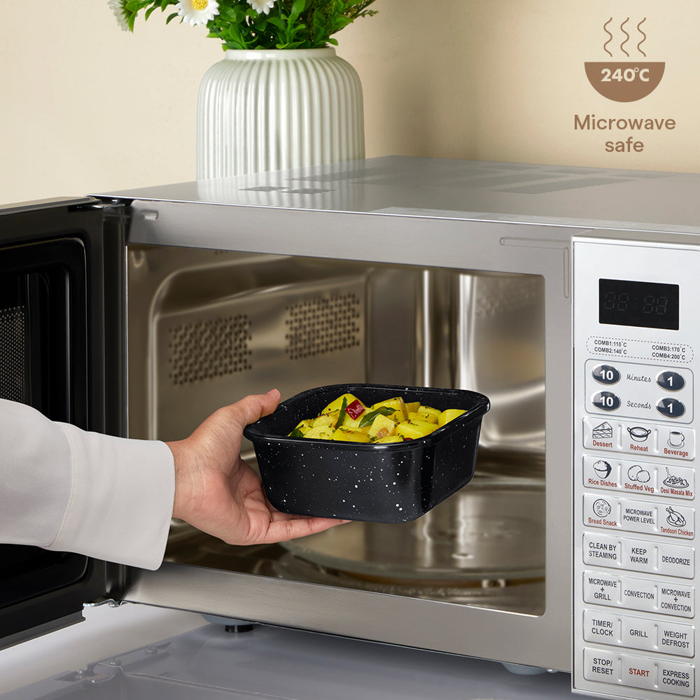 Colors Pebble Black Square Klip N Store