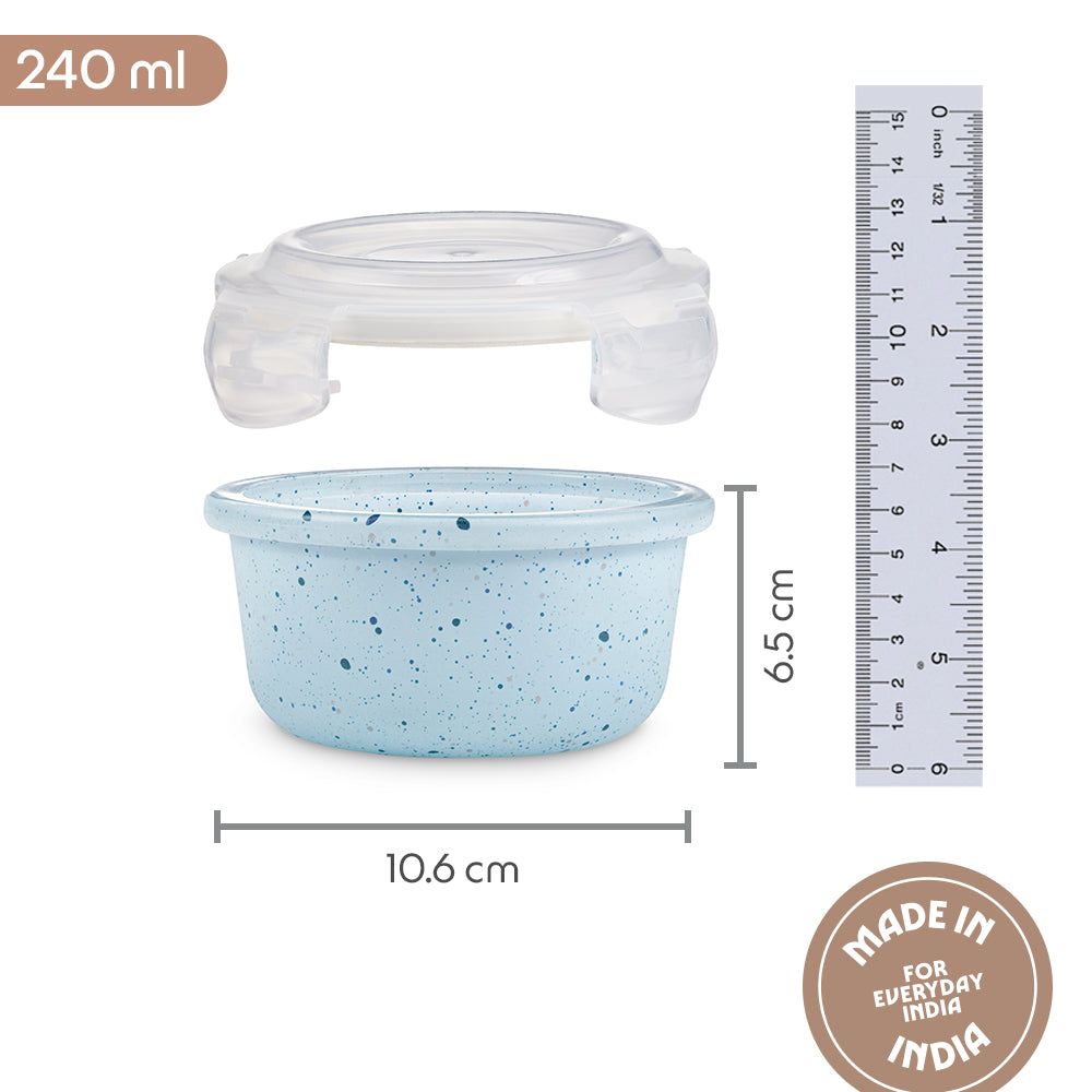 Colors Kube Blue Round Klip N Store