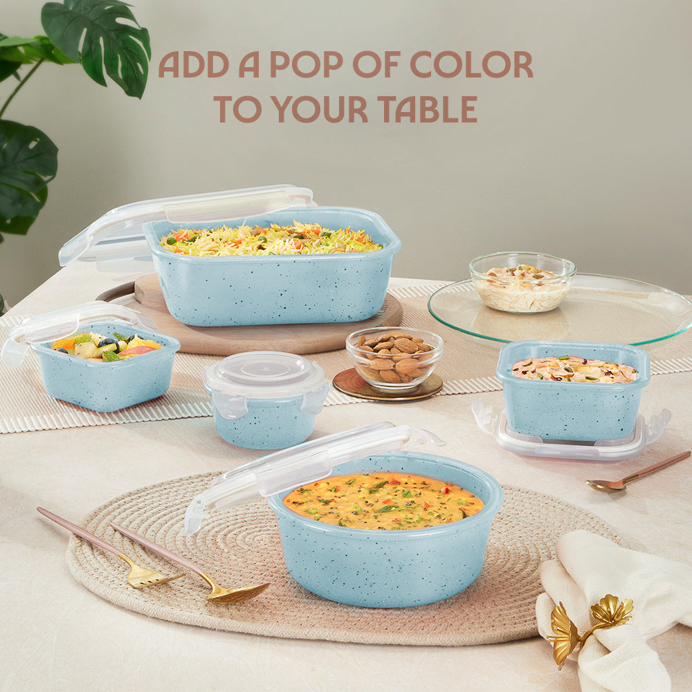 Colors Kube Blue Round Klip n Store