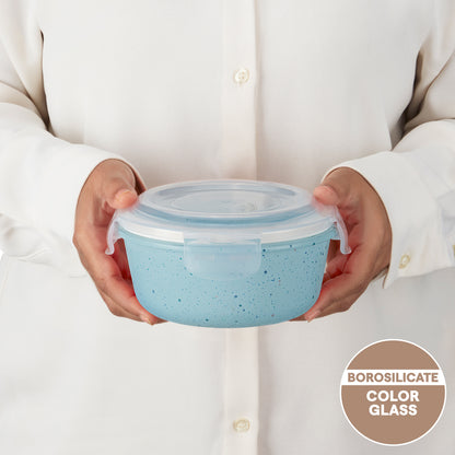 Colors Kube Blue Round Klip n Store