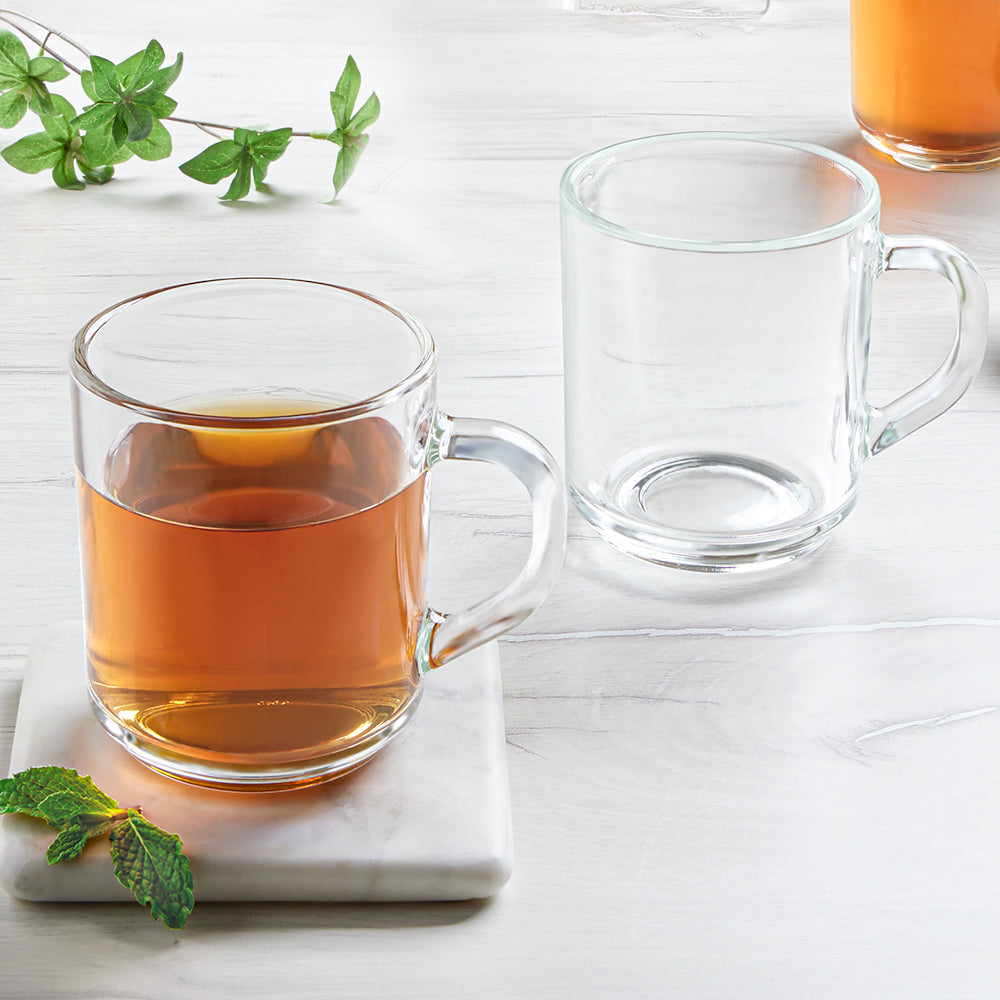 Borosil Latte Mug Set, 240ml x 2