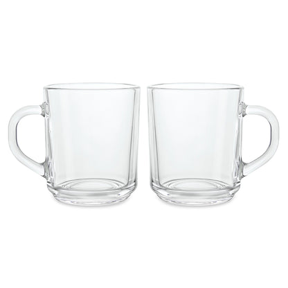 Borosil Latte Mug Set, 240ml x 2