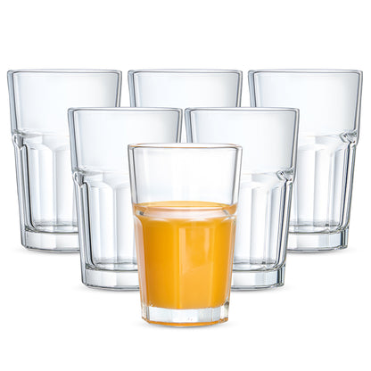 Borosil Crest Glass Tumbler, Set of 6, 305ml