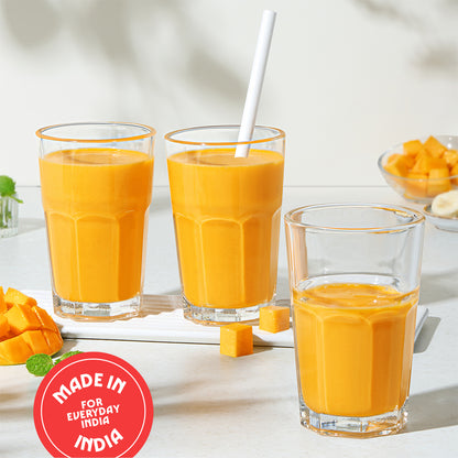 Borosil Crest Glass Tumbler, Set of 6, 305ml