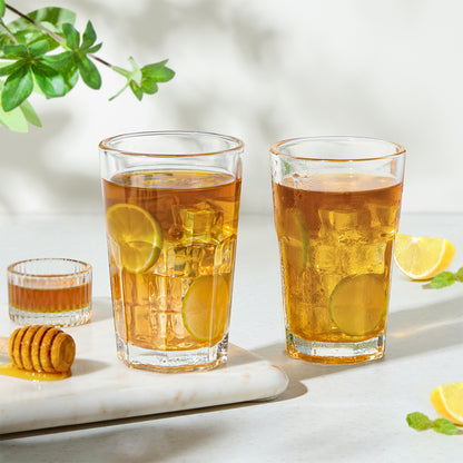 Borosil Crest Glass Tumbler, Set of 6, 305ml