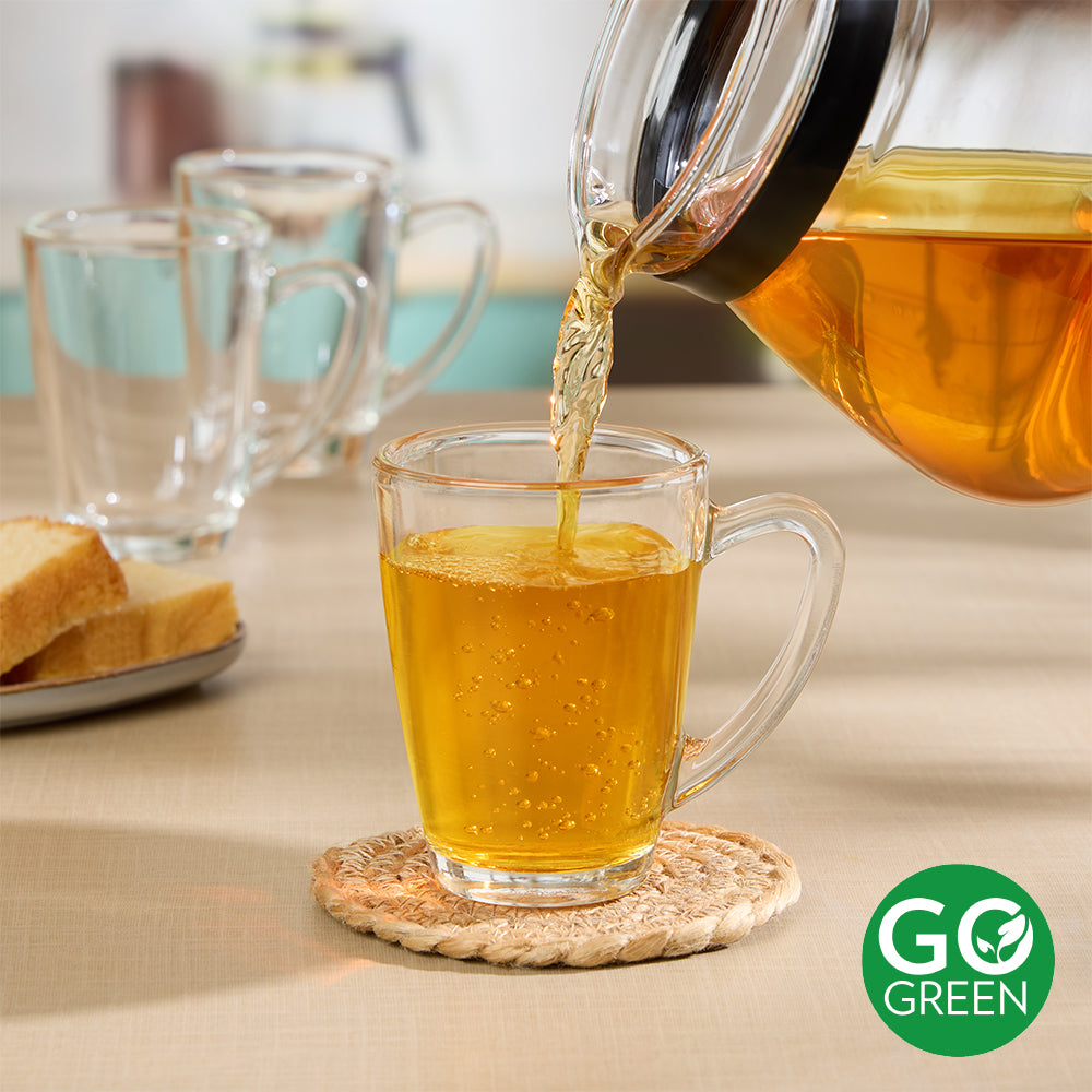 Borosil Serene Mug Set, 155ml x 6