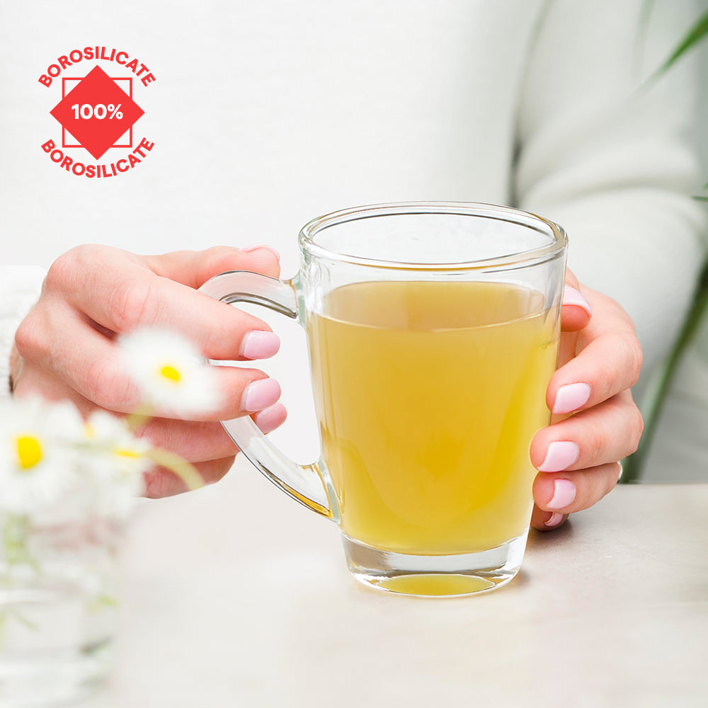 Borosil Serene Mug Set, 155ml x 6