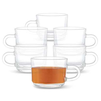 Borosil Chai Time Mugs, Set of 6, 210ml