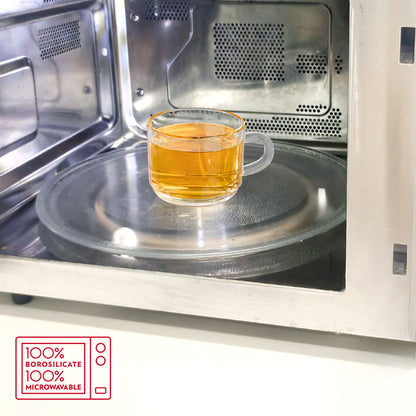 Borosil Chai Time Mugs, Set of 6, 210ml