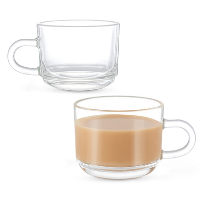 Borosil Chai Time Mugs, Set of 2, 210ml