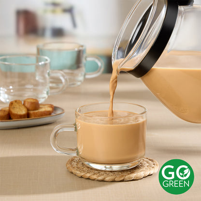 Borosil Chai Time Mugs, Set of 2, 210ml