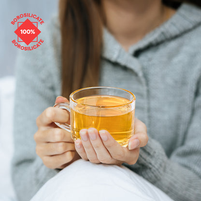 Borosil Chai Time Mugs, Set of 2, 210ml