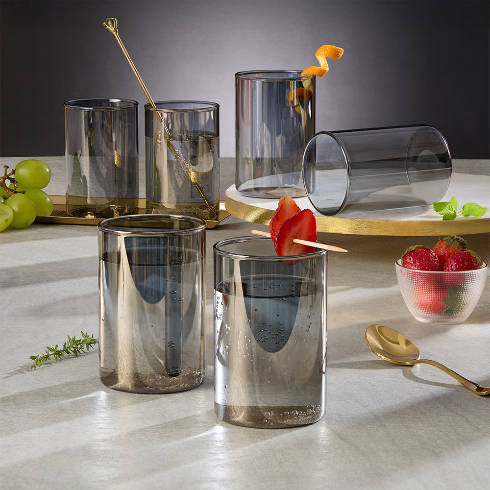 Borosil Midnight Glass Tumbler, Medium