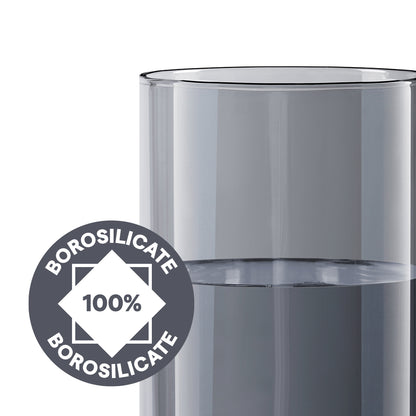 Borosil Midnight Glass Tumbler, Medium