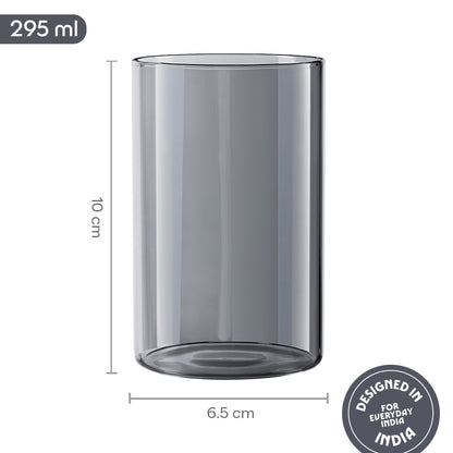 Borosil Midnight Glass Tumbler, Medium