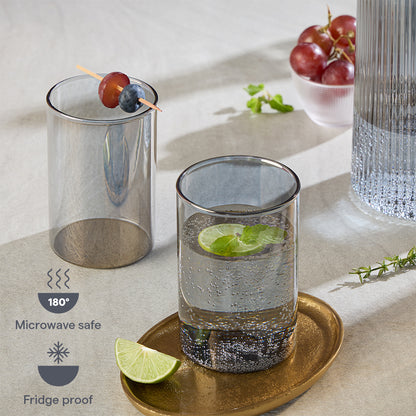 Borosil Midnight Glass Tumbler, Medium
