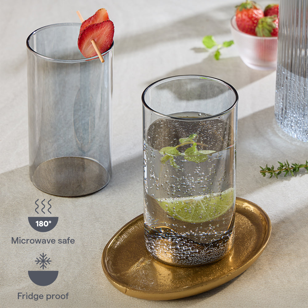 Borosil Midnight Glass Tumbler, Large
