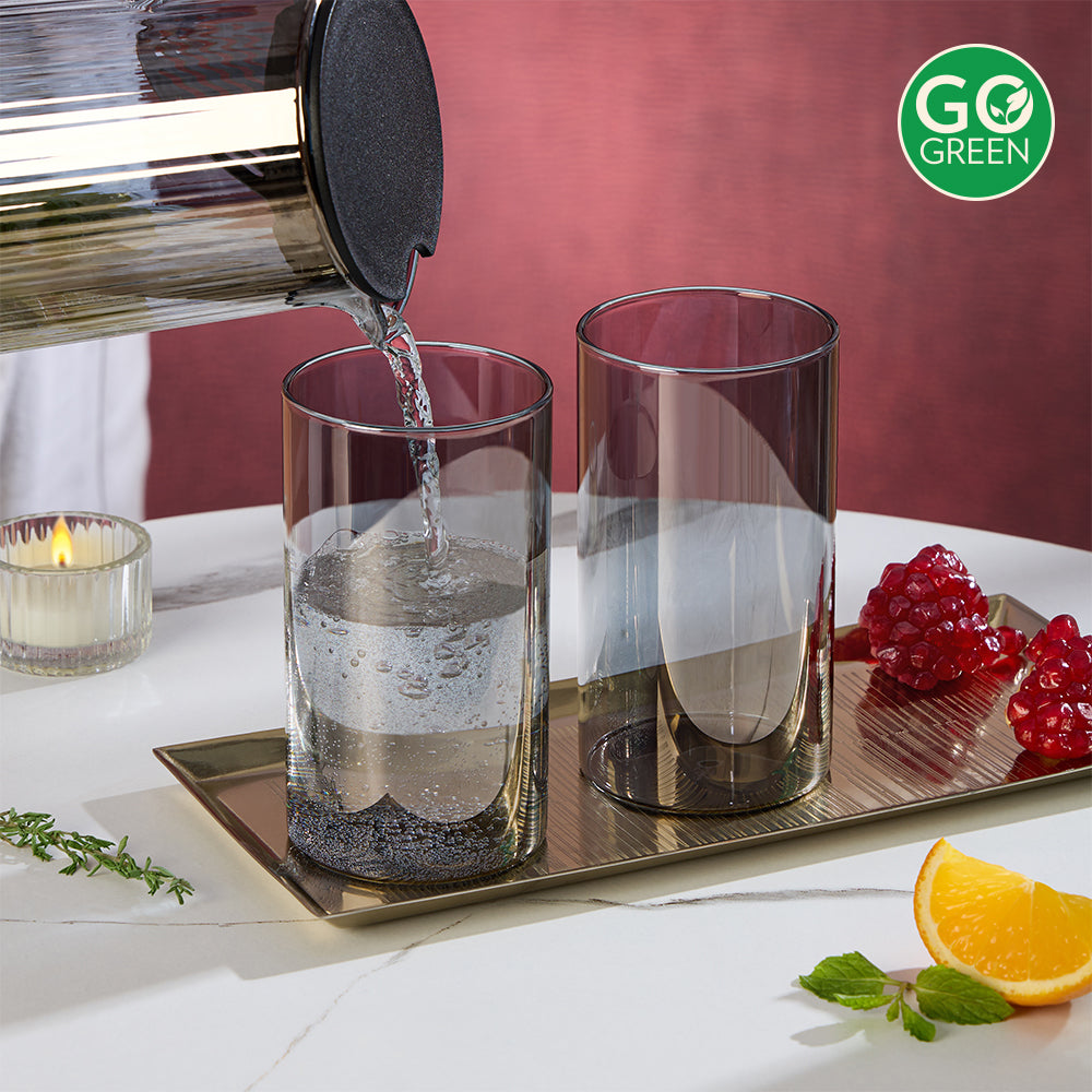 Borosil Midnight Glass Tumbler, Large