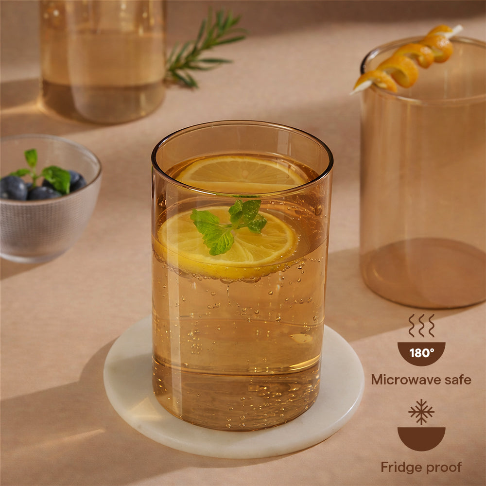 Borosil Sunset Glass Tumbler, Medium