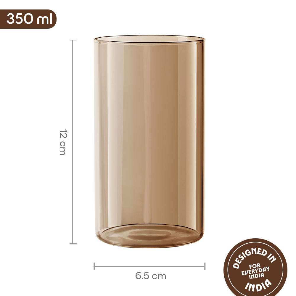 Borosil Sunset Glass Tumbler, Large