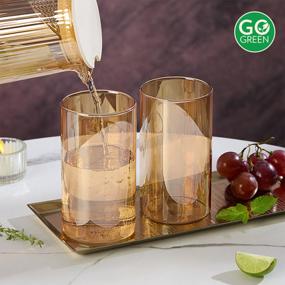 Borosil Sunset Glass Tumbler, Large