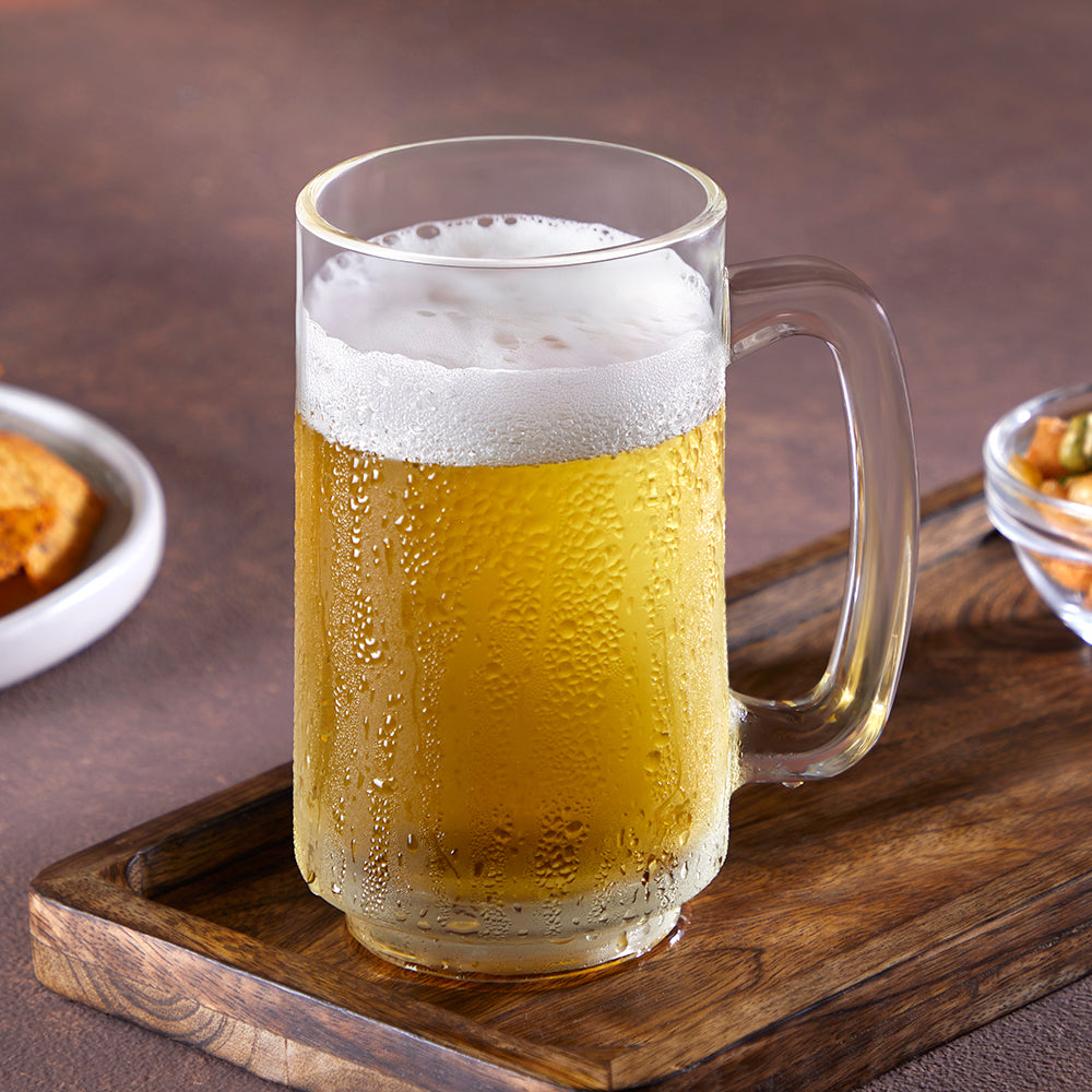 Cozy Glass Beer Mug with Handle