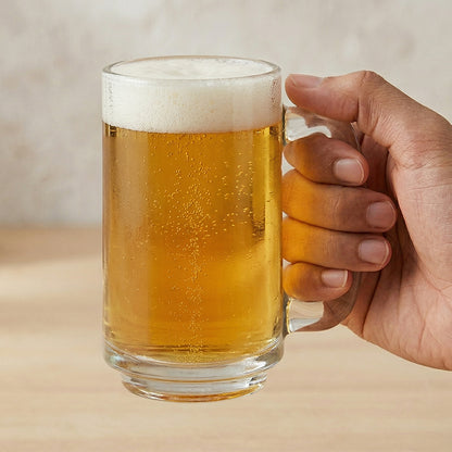 Cozy Glass Beer Mug with Handle