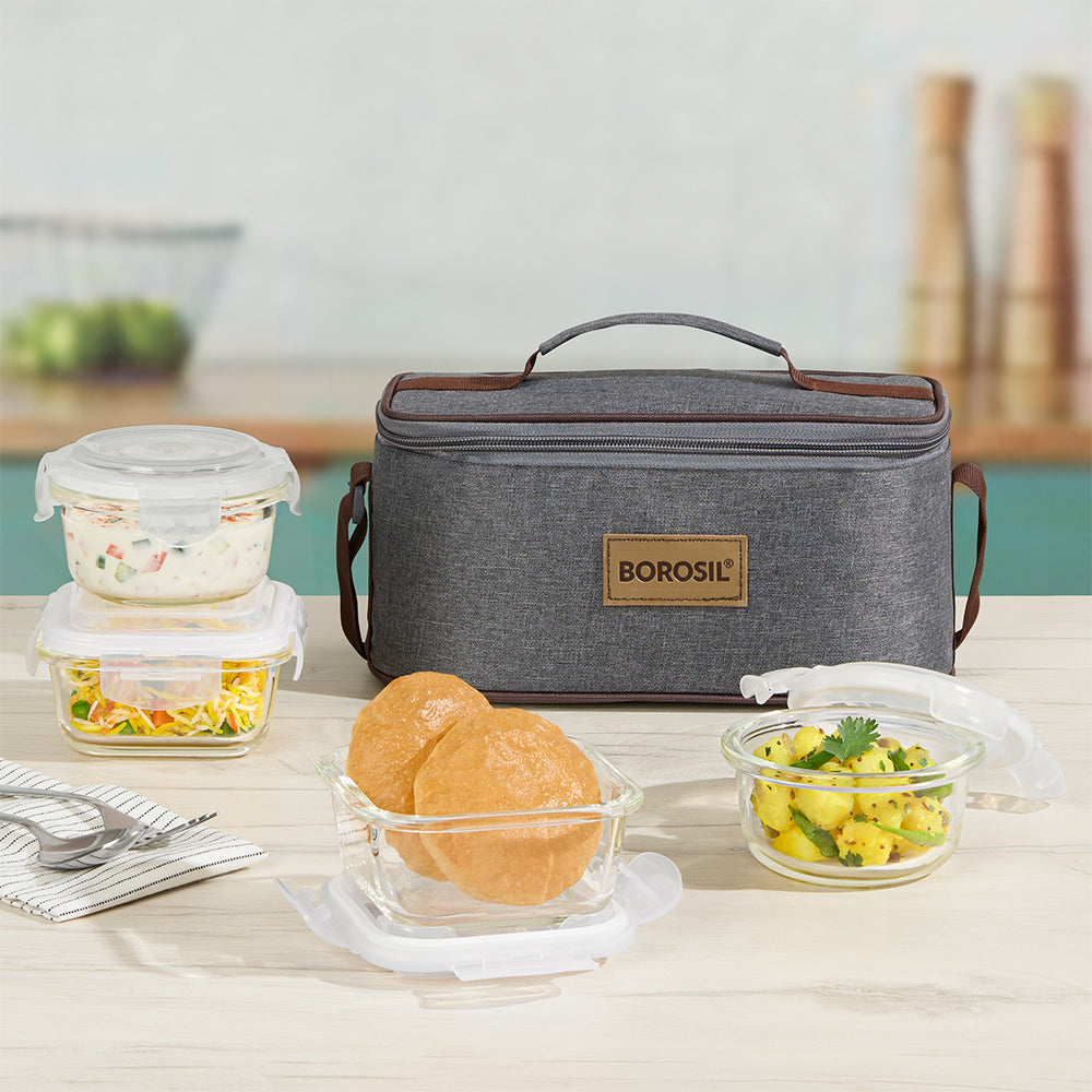 Pro Universal Glass Lunchbox, Gray