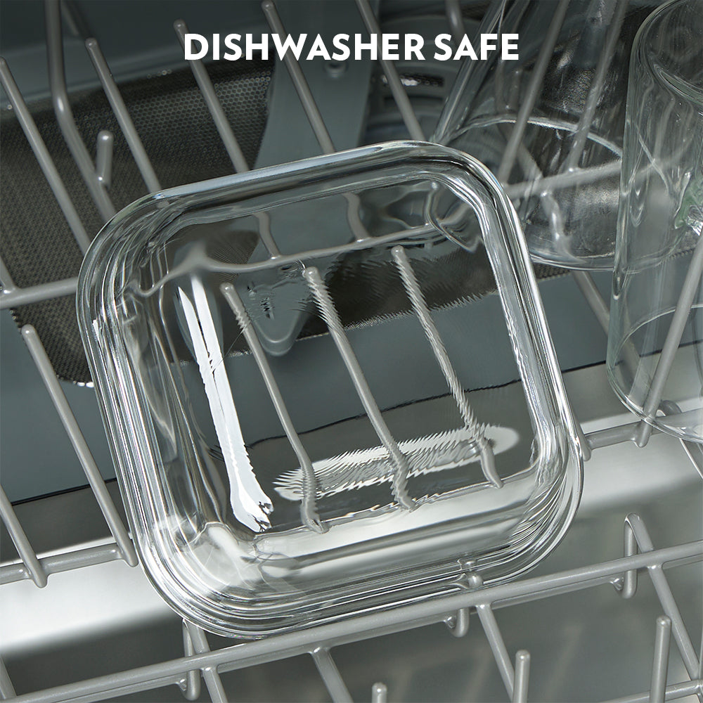 Borosil Steller Black Lunch Bag, Universal, Set of 4