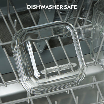 Borosil Zeal Black Lunch Bag, Universal, Set of 4