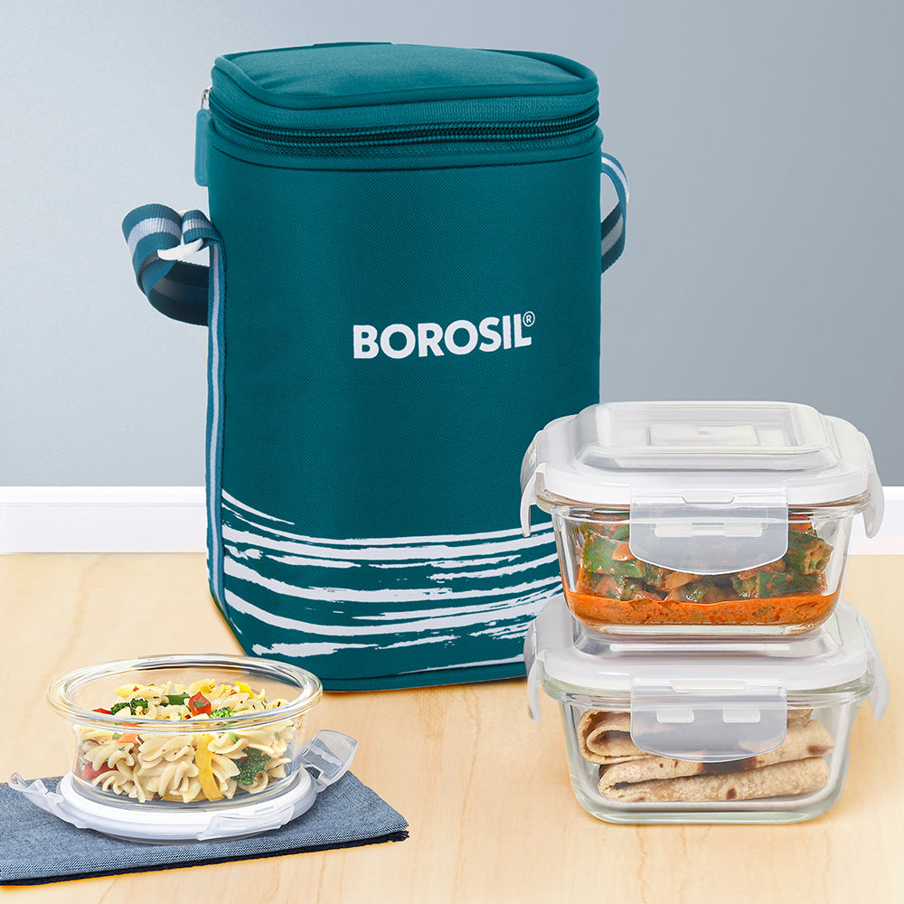 Steller Round and Square Glass Lunch Box