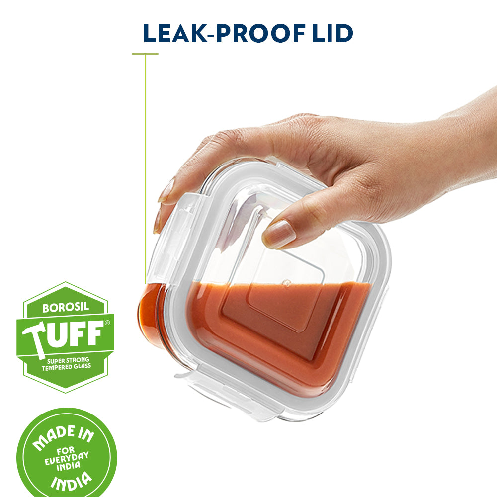 Borosil Zest Lunch Bag, Set of 3 (Tall)