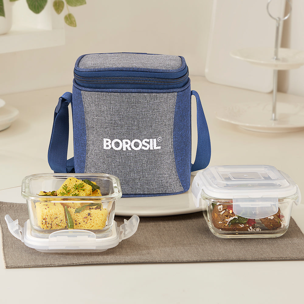 Alora Square Glass Lunch Box