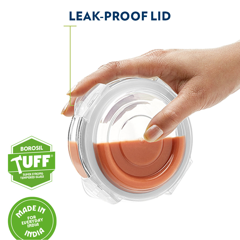 Borosil Alora Lunch Bag, Round x 3 (Tall)