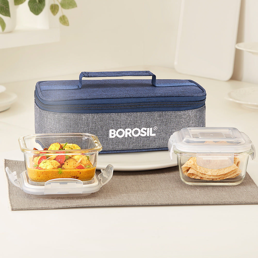 Alora Square Glass Lunch Box
