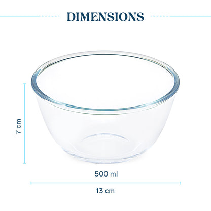 Larah Everyday Glass Bowls, 500ml