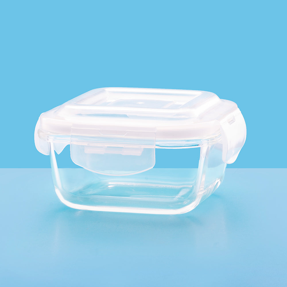 Larah Glass Klip n Store, Square Container