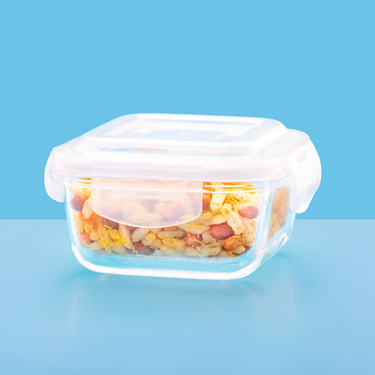 Larah Glass Klip n Store, Square Container